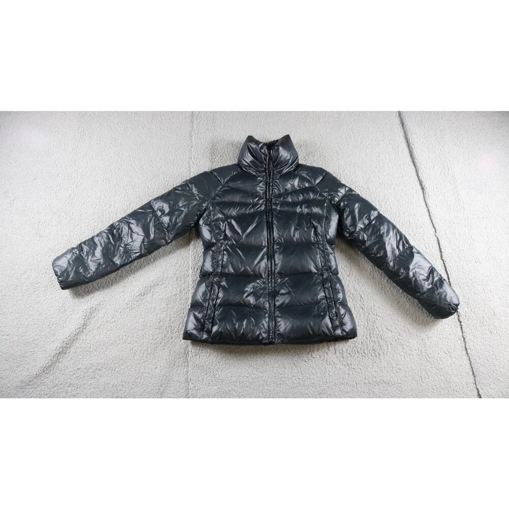 Add Puffer Jacket Junior Girls Small Green Down Quilted Coat